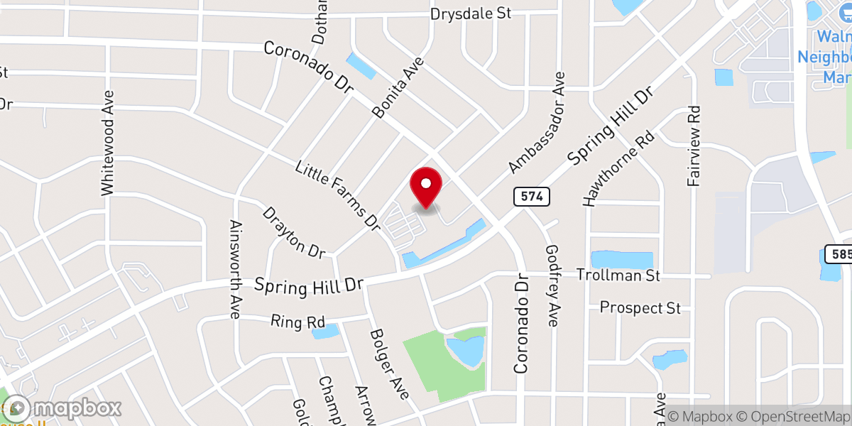 Map showing location of St Joan of Arc Church