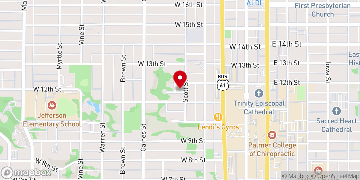 Map showing location of New Beginnings Ministry