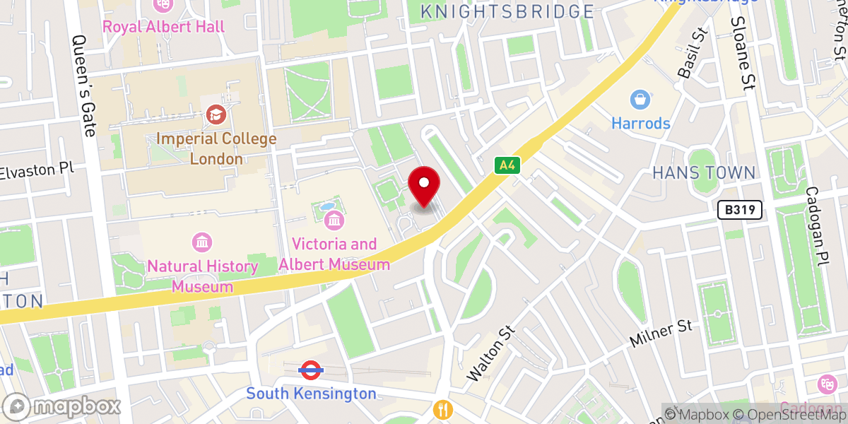 Map showing location of London Oratory