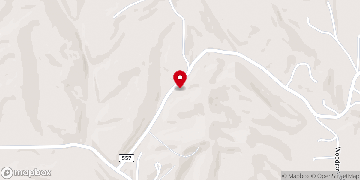 Map showing location of Fannin Church