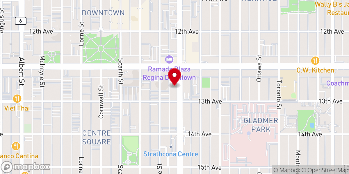 Map showing location of Supernatural Life Church
