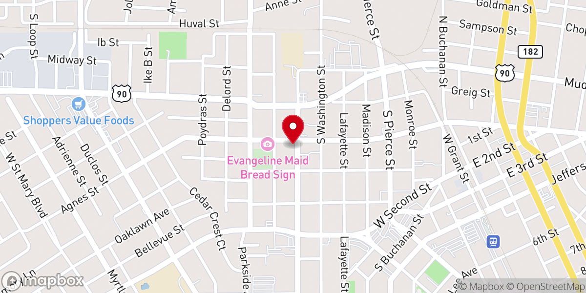 Map showing location of At the Cross Christian Center Ministries