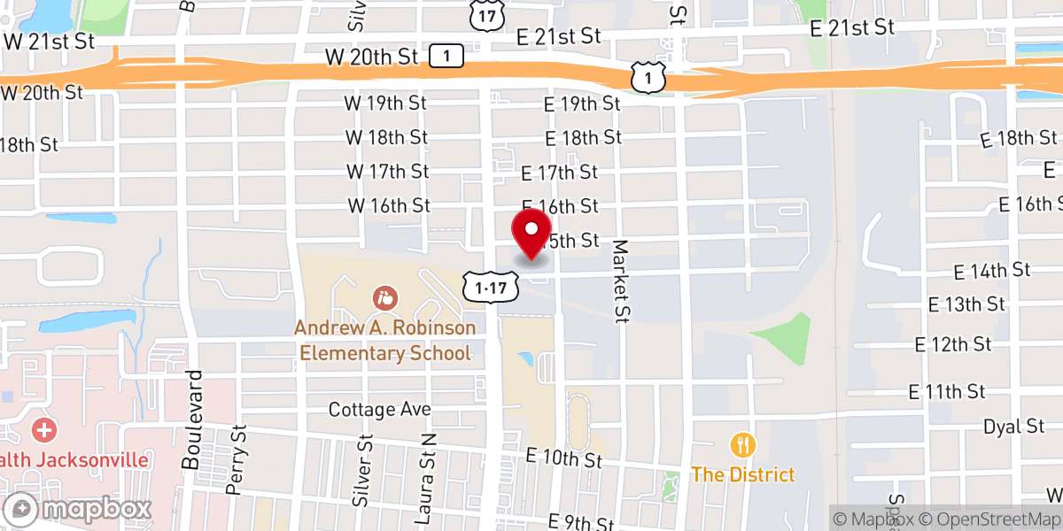 Map showing location of Phoenix Festivals Inc