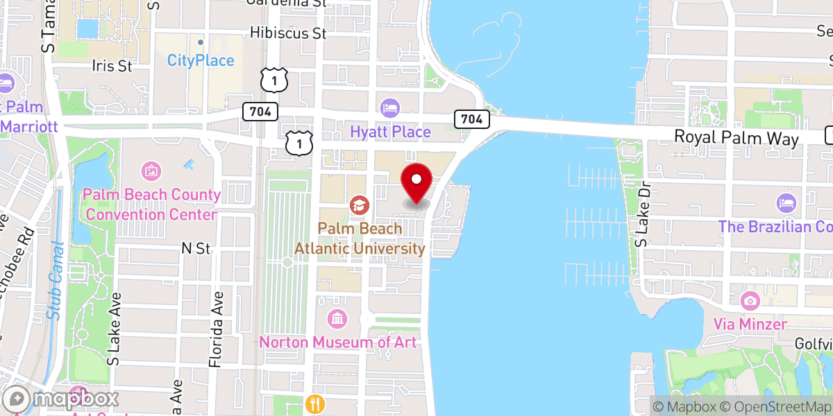 Map showing location of Family Church Downtown