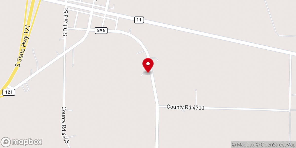 Map showing location of Vertex Ranch