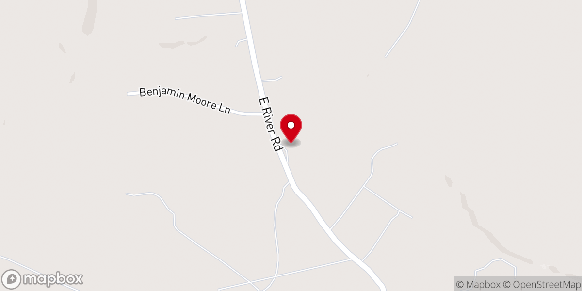 Map showing location of Baptist Liberty Church