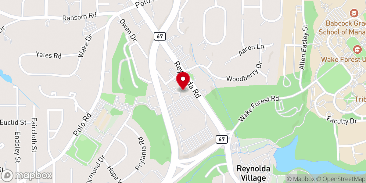 Map showing location of Winston-salem Community of Mindful Living