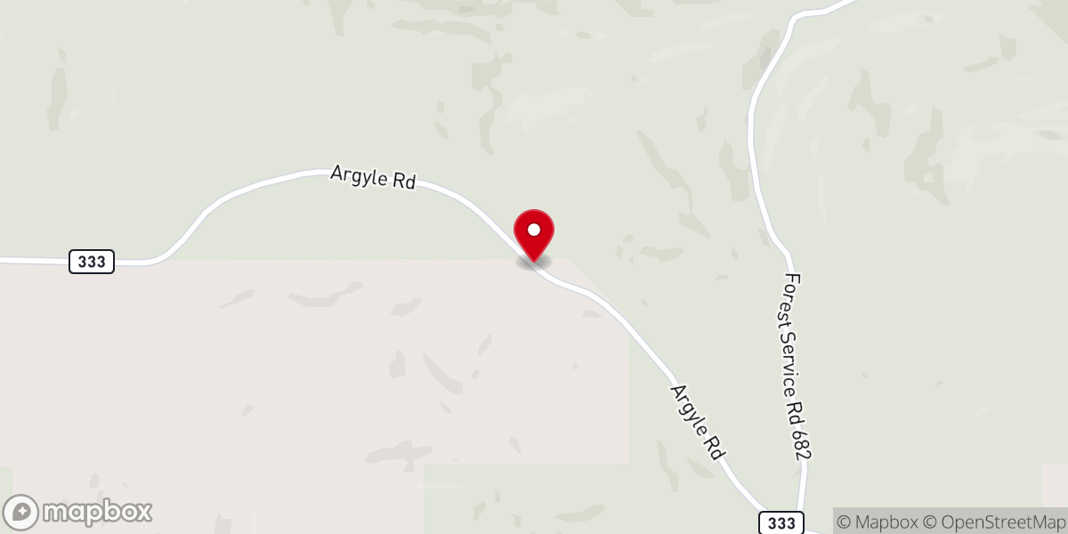 Map showing location of Hallawasa Bible Camp of the Black Hills Inc