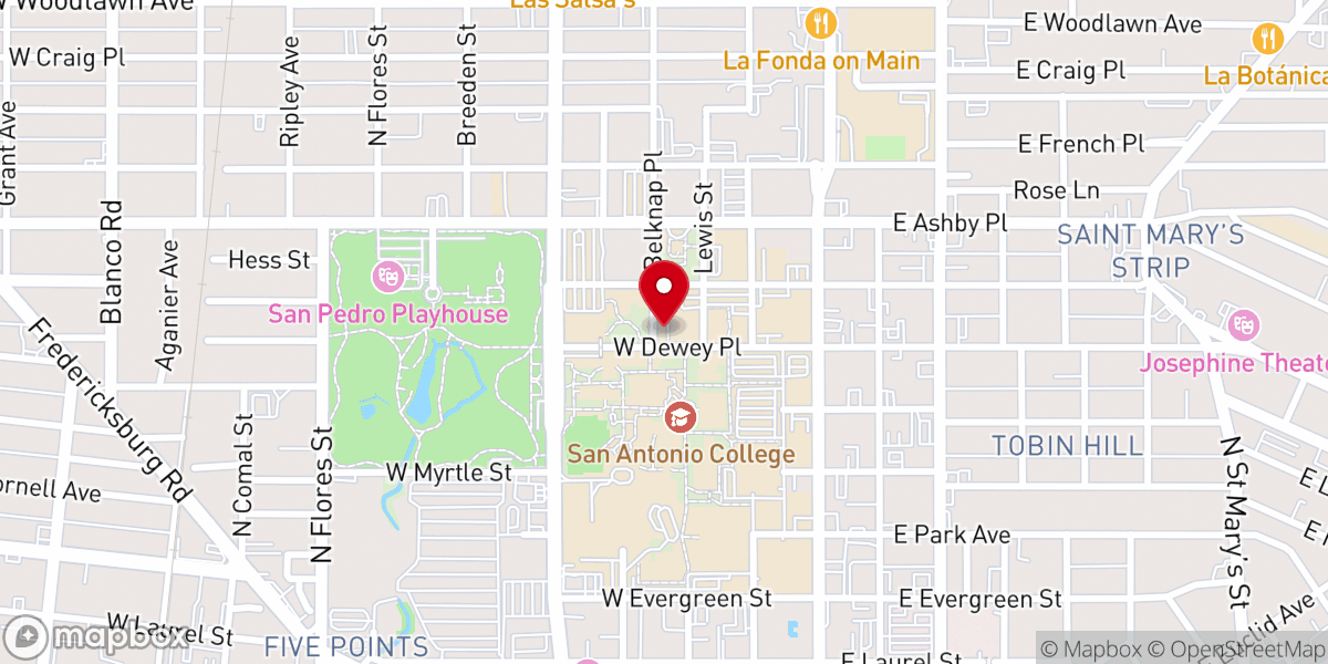 Map showing location of United Methodist Campus Ministry