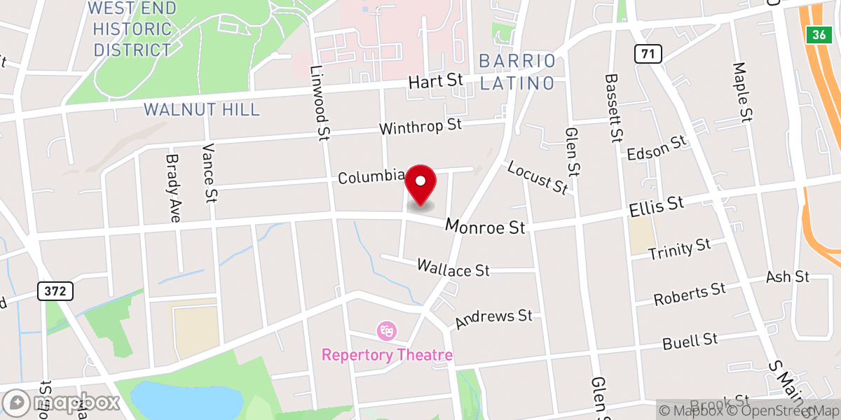 Map showing location of House of Prayer