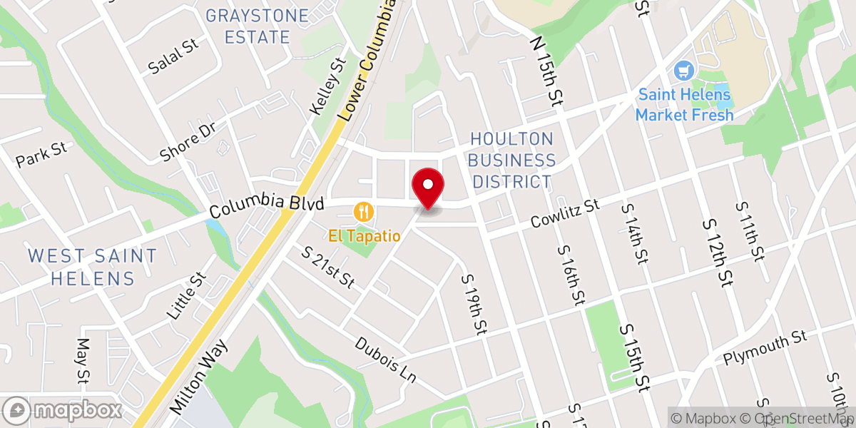 Map showing location of Ascension Evangelical Lutheran Church