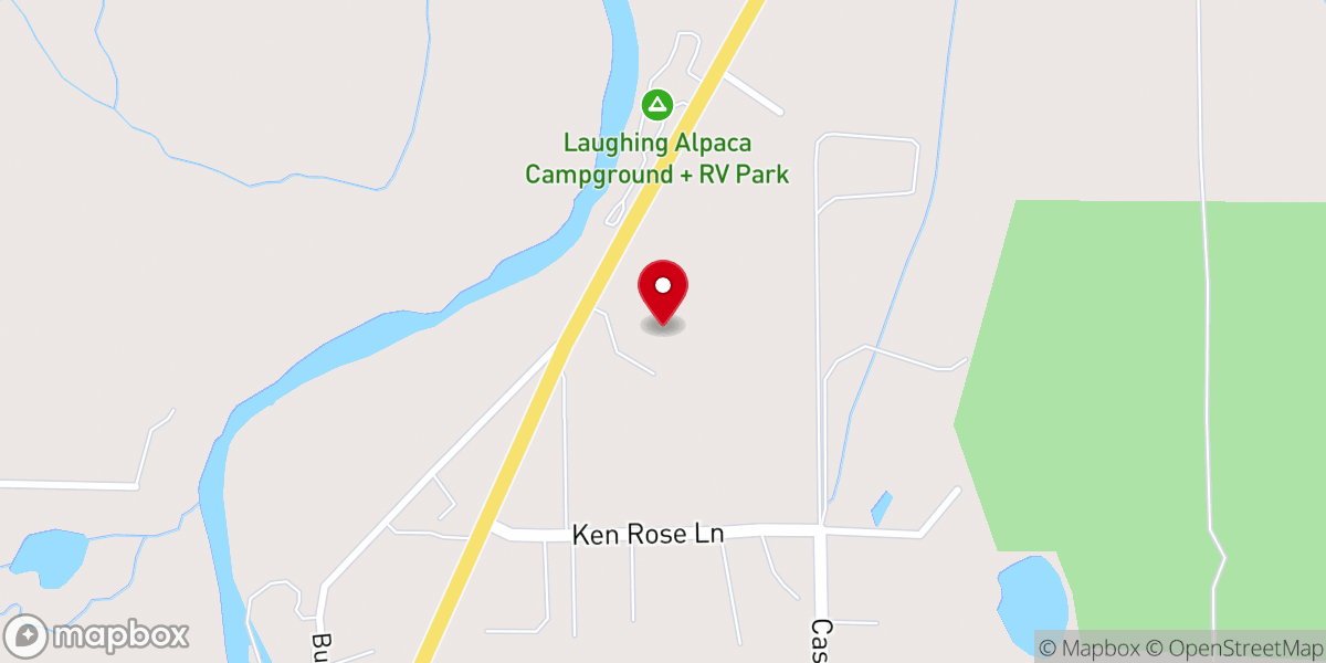 Map showing location of Illinois Valley Praise Center
