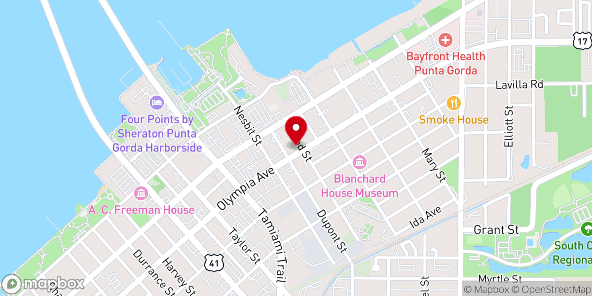 Map showing location of Bethel AME Church