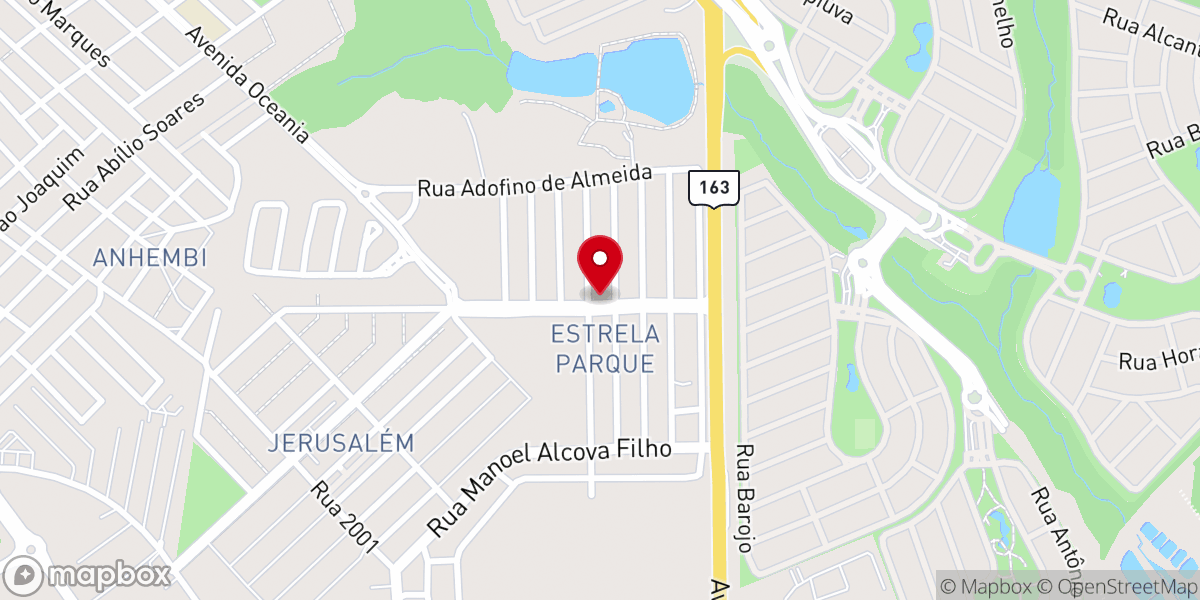 Map showing location of Assembleia De Deus Missões