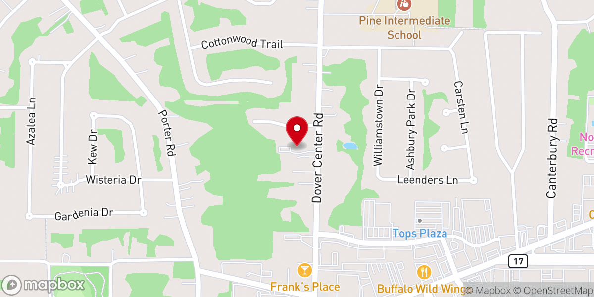 Map showing location of North Olmsted United Methodist Church