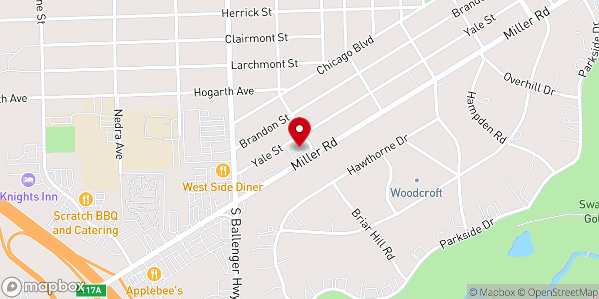Map showing location of Hands of Love Ministries