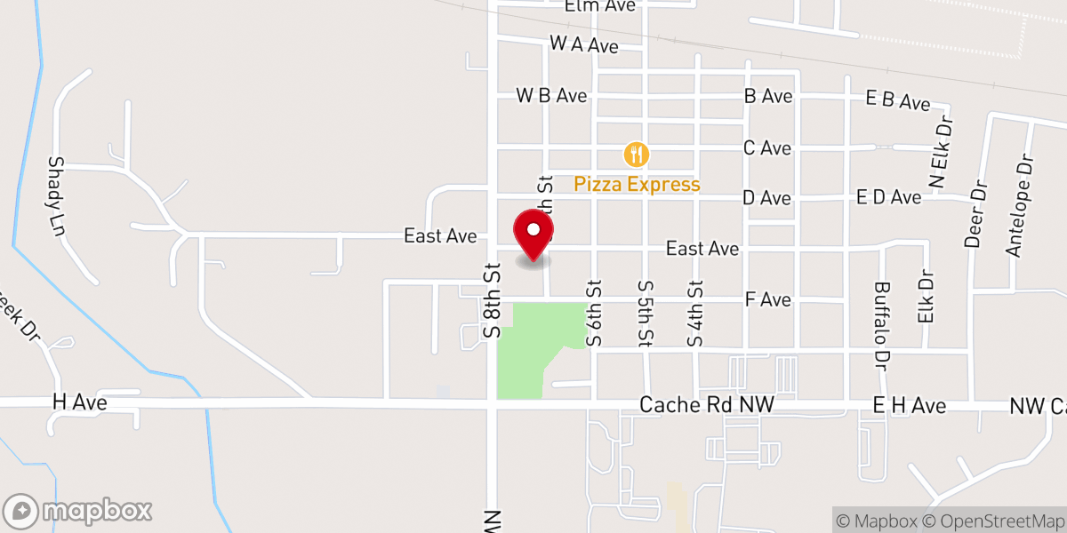 Map showing location of Sherwood Tsotigh United Methodist Church