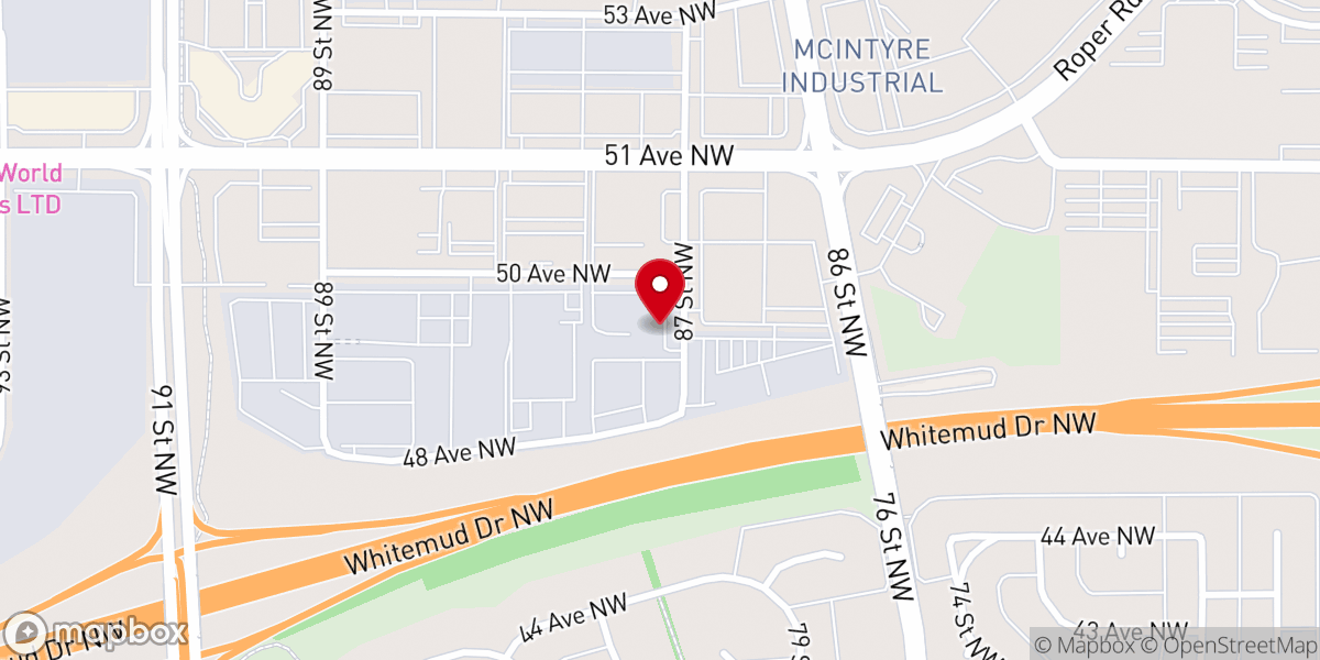 Map showing location of Mission Management Inc.