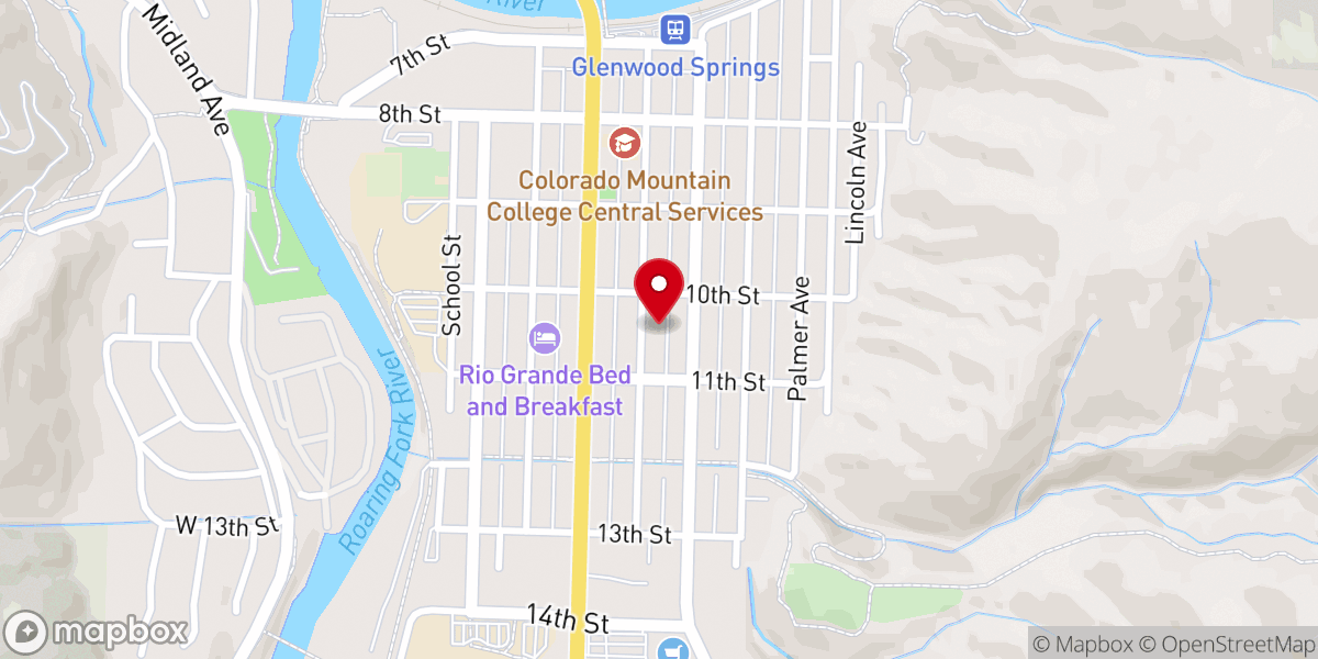 Map showing location of First Presbyterian Church