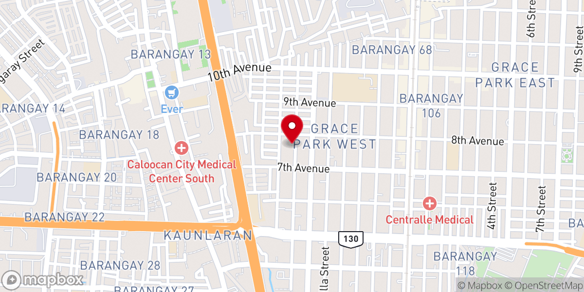 Map showing location of Hearts of Jesus and Mary Parish Church - Grace Park West, Caloocan City (Diocese of Kalookan)