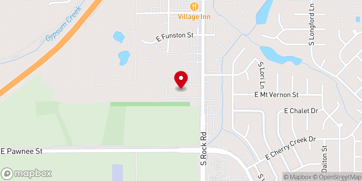 Map showing location of Countryside Christian Church