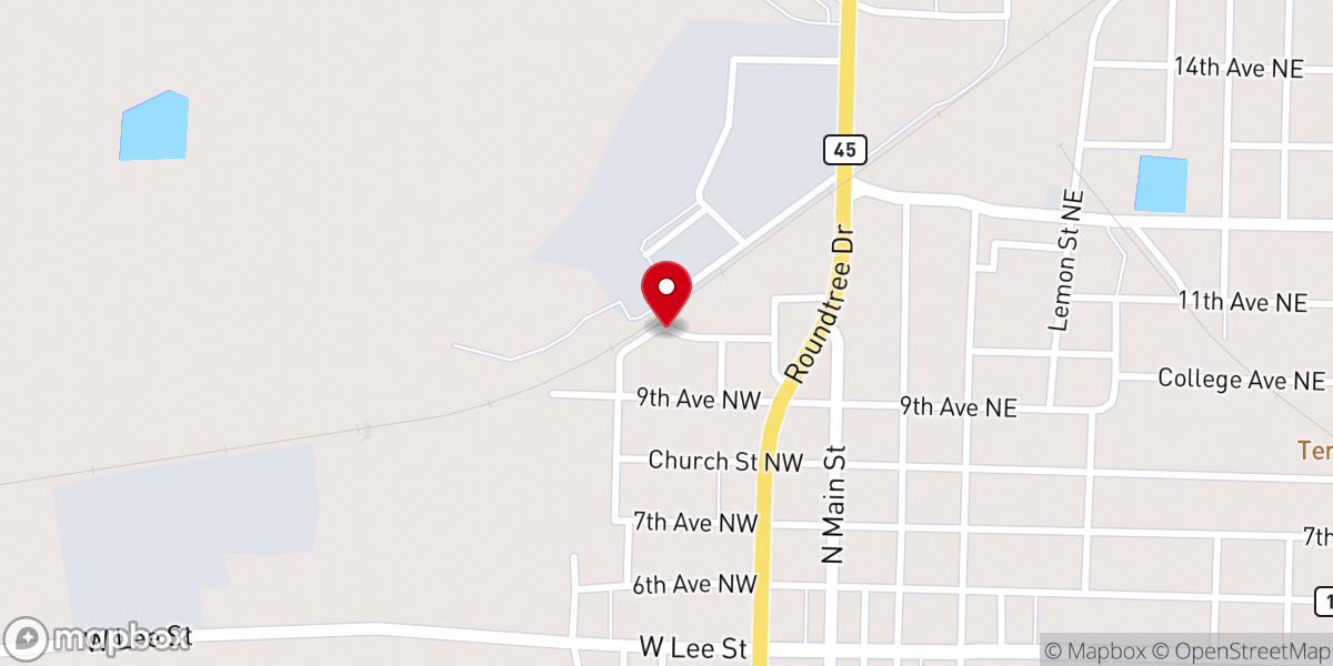 Map showing location of Cathedral of Faith Church-God