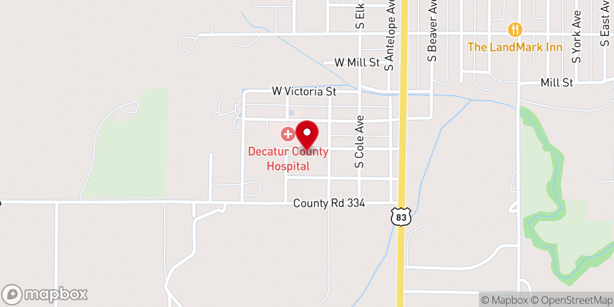 Map showing location of Oberlin Covenant Church