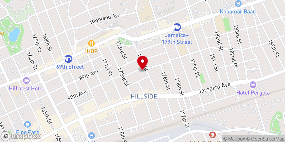 Map showing location of Lutheran Church of Our Saviour