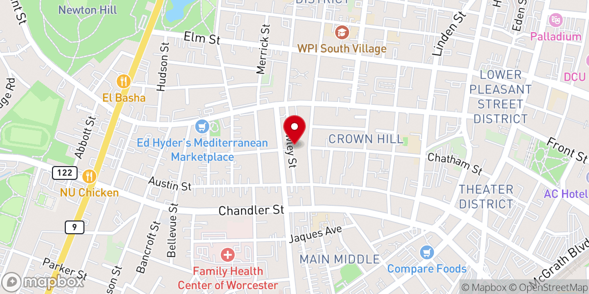 Map showing location of Pcea all nations church