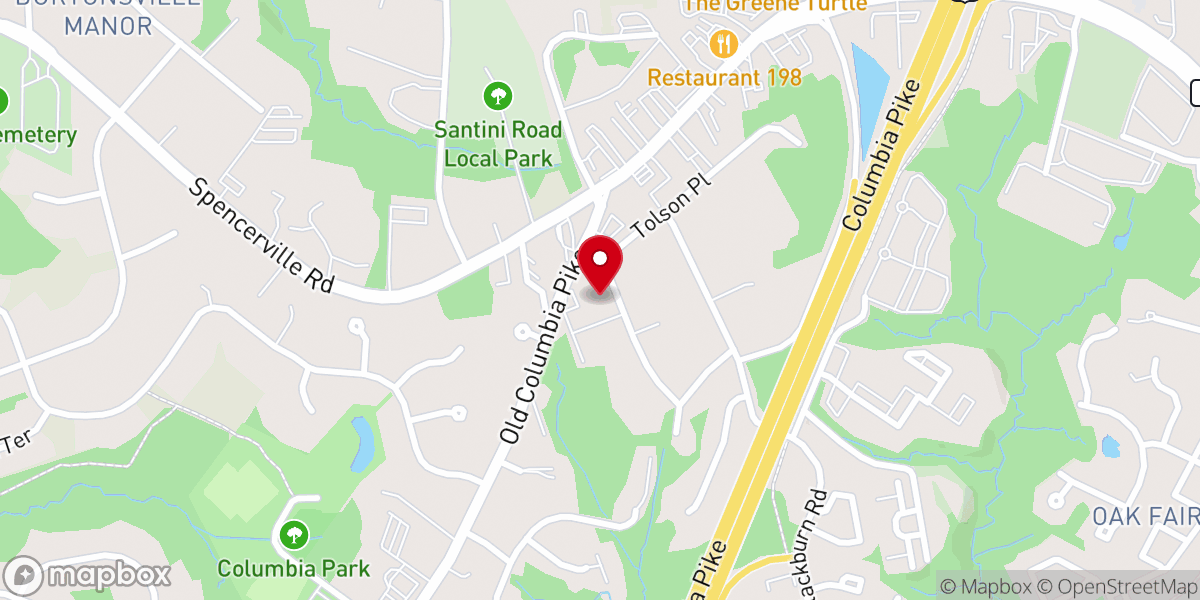 Map showing location of Liberty Grove United Methodist Church