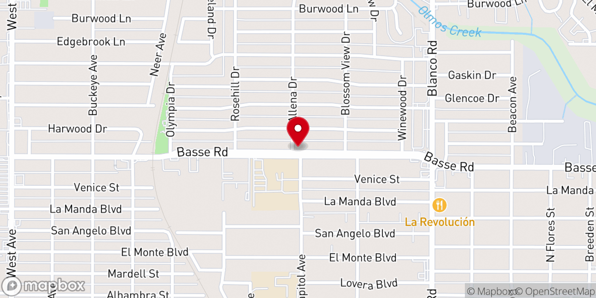 Map showing location of Pilgrim Presbyterian Church