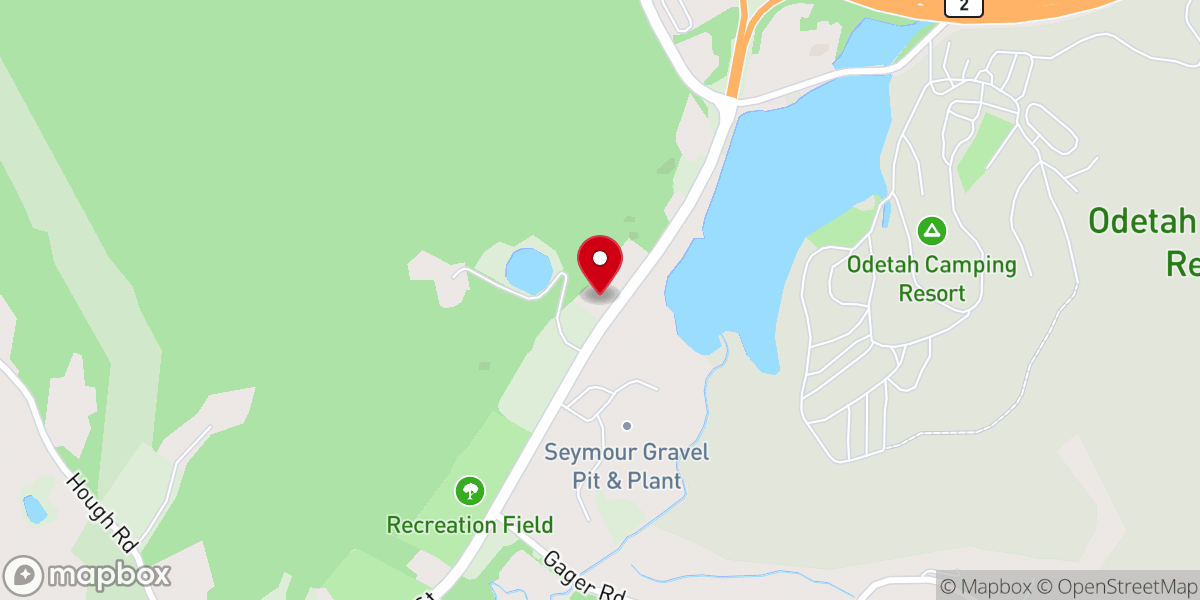 Map showing location of Bozrah Centre Congregational