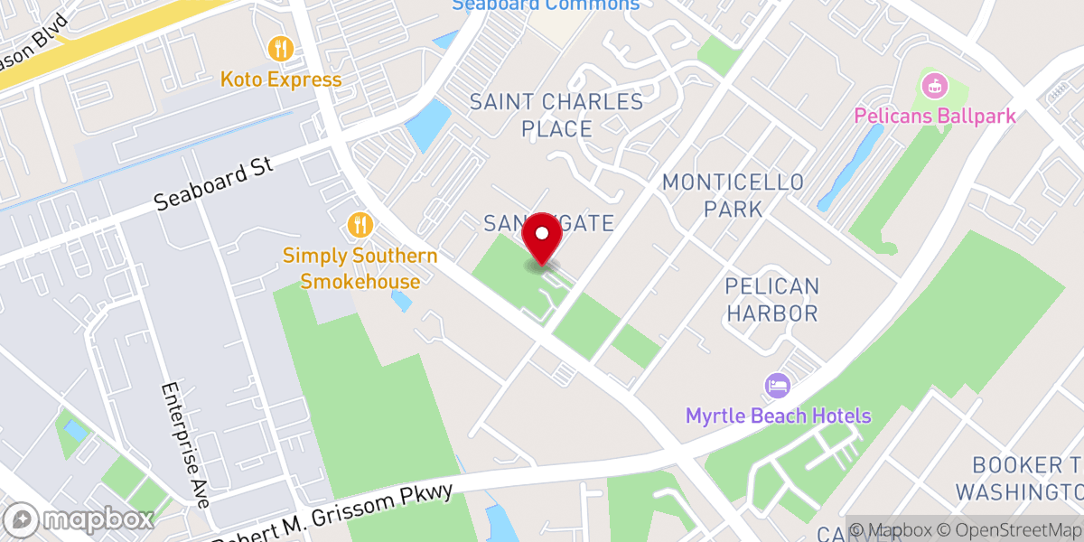 Map showing location of Street Reach Ministries