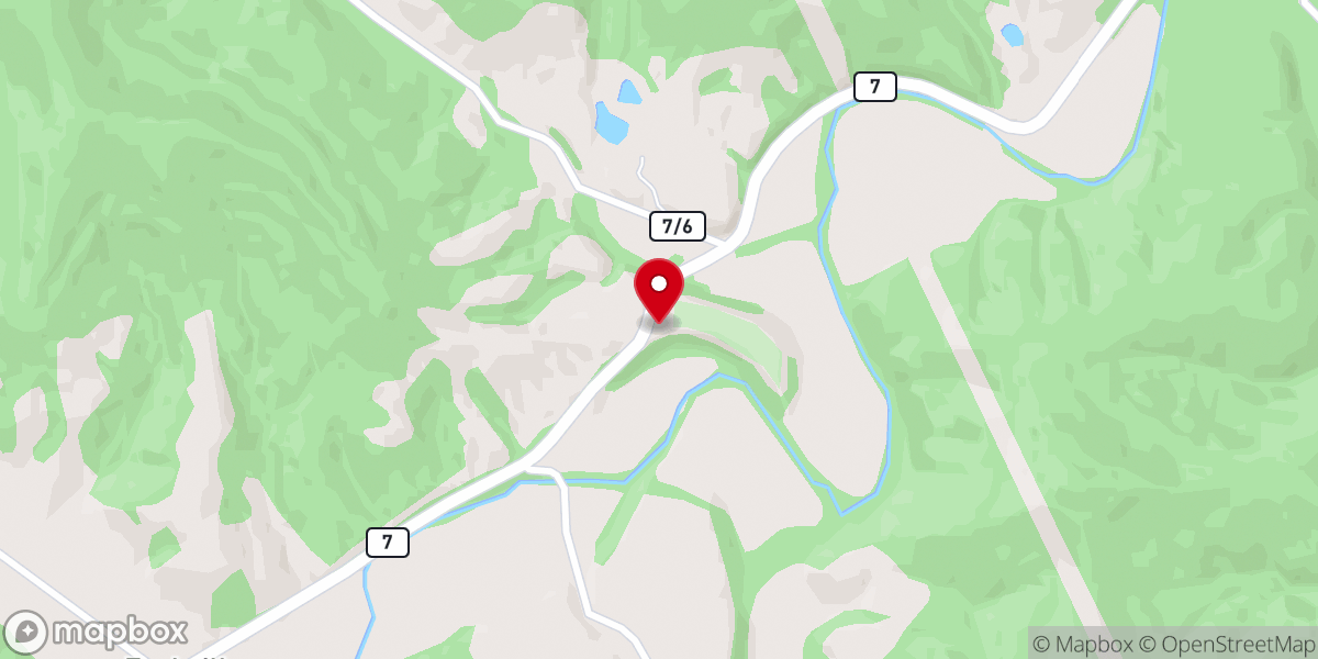 Map showing location of Pisgah United Methodist Church