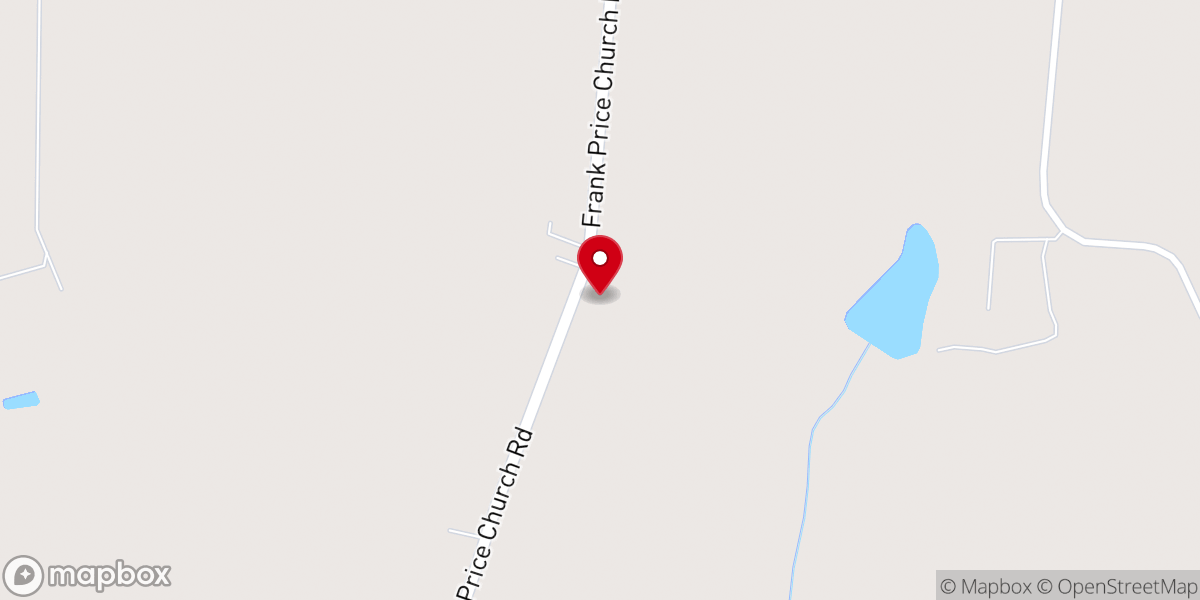 Map showing location of Frank Price Church