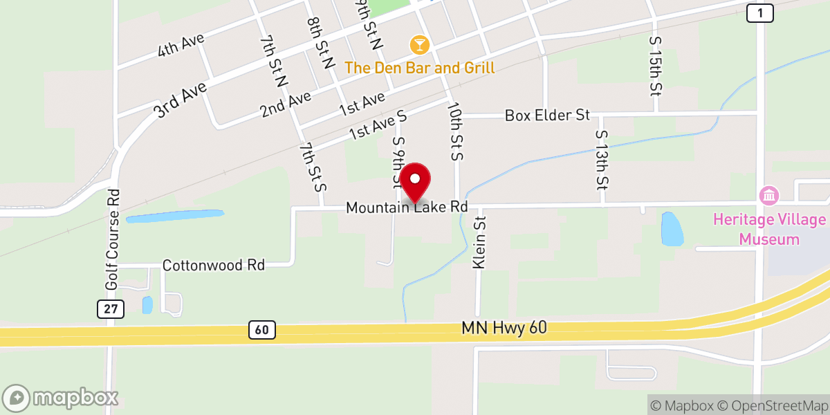Map showing location of Doug Larson Ministries Inc