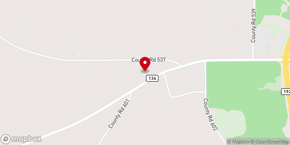 Map showing location of Love's Way Church