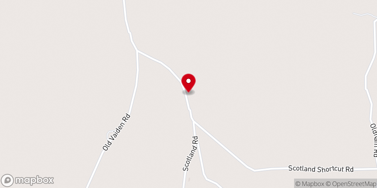 Map showing location of Scotland Baptist Church