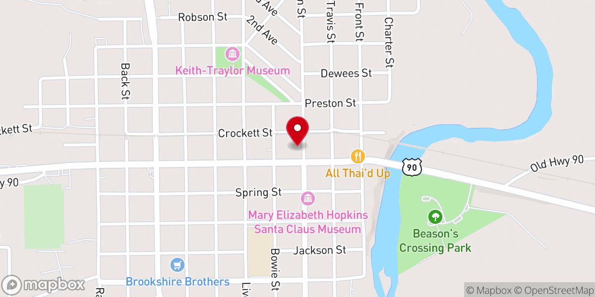 Map showing location of Lucy's Wine & Coffee Bar