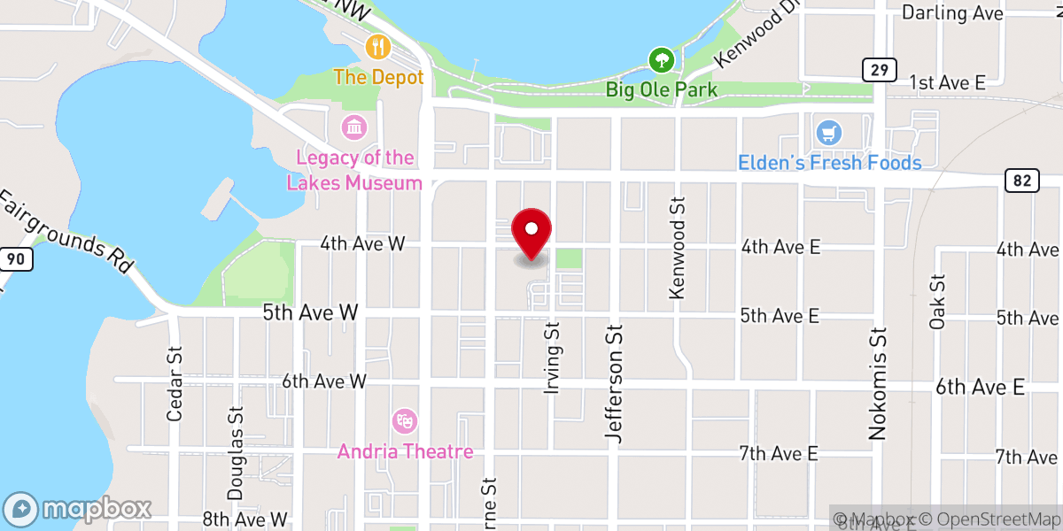 Map showing location of The Church of St. Mary
