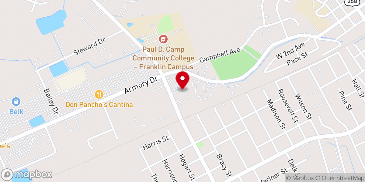 Map showing location of Faith Works Fellowship Cathedral