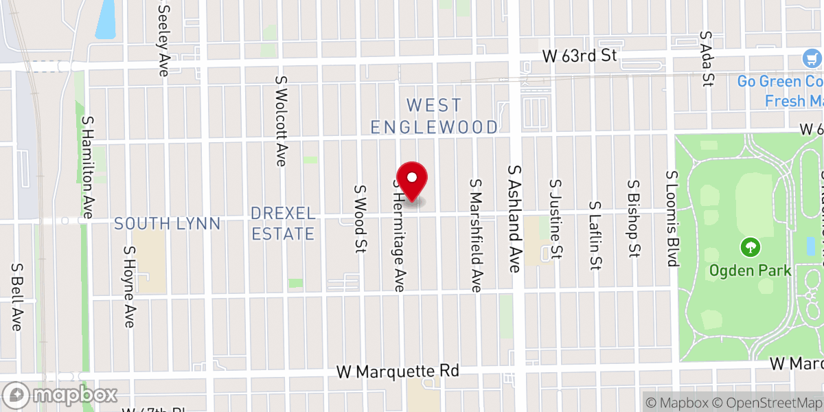 Map showing location of Spirit Redeemed Missionary Baptist Church