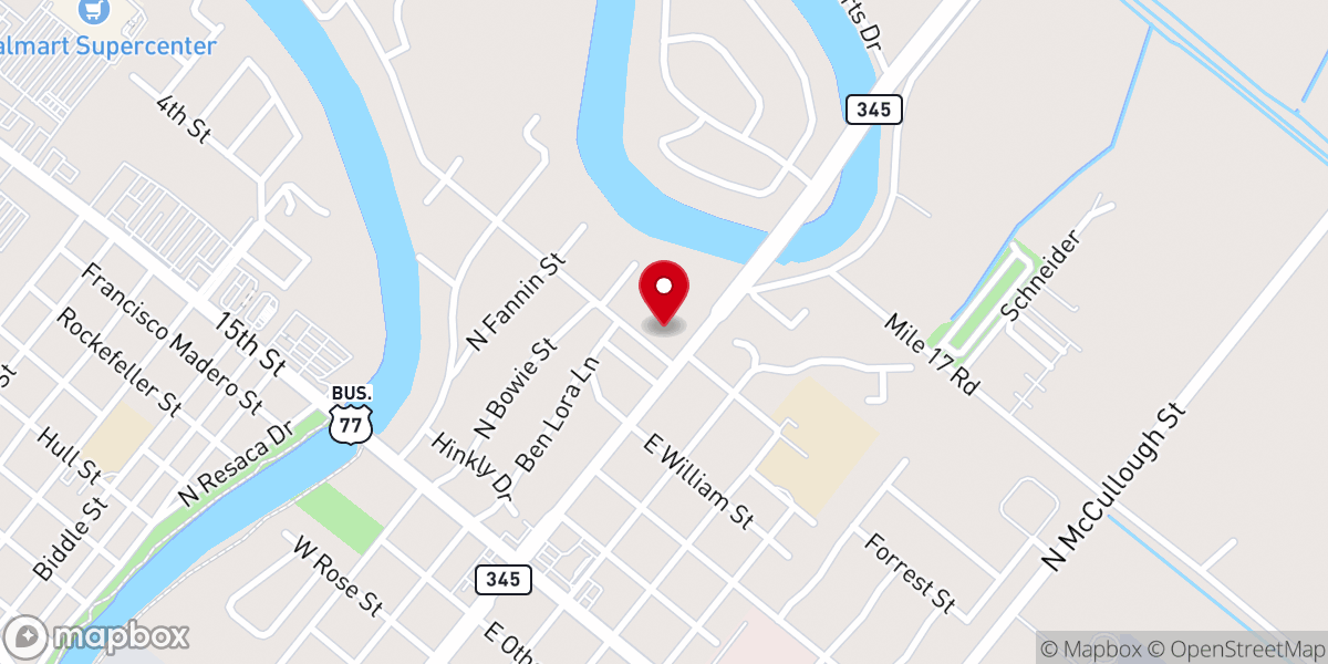Map showing location of Our Lady Queen of the Universe Catholic Church
