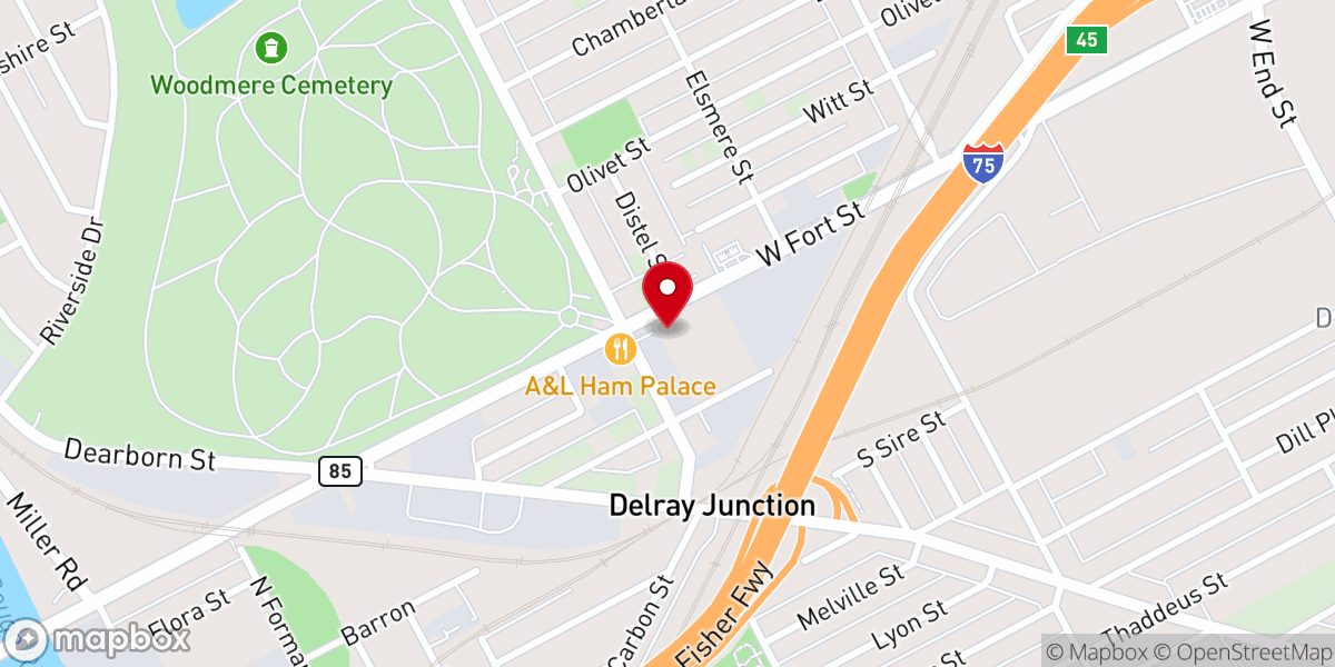 Map showing location of Trinity-St Mark's United Church