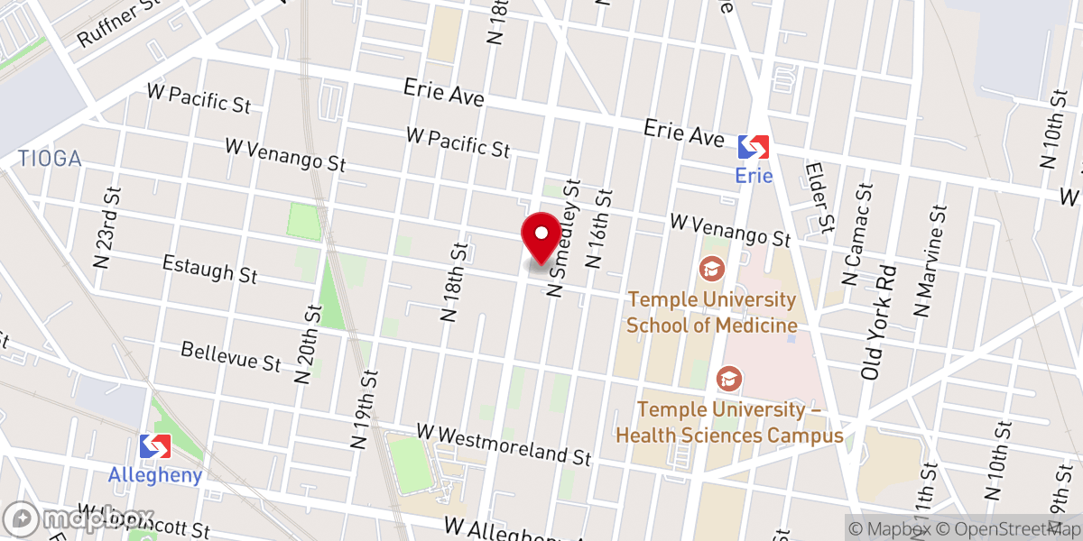 Map showing location of Resurrection Life Church