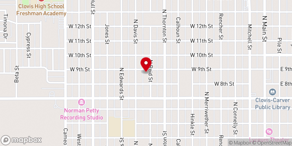 Map showing location of Iglesia Bautista Belen
