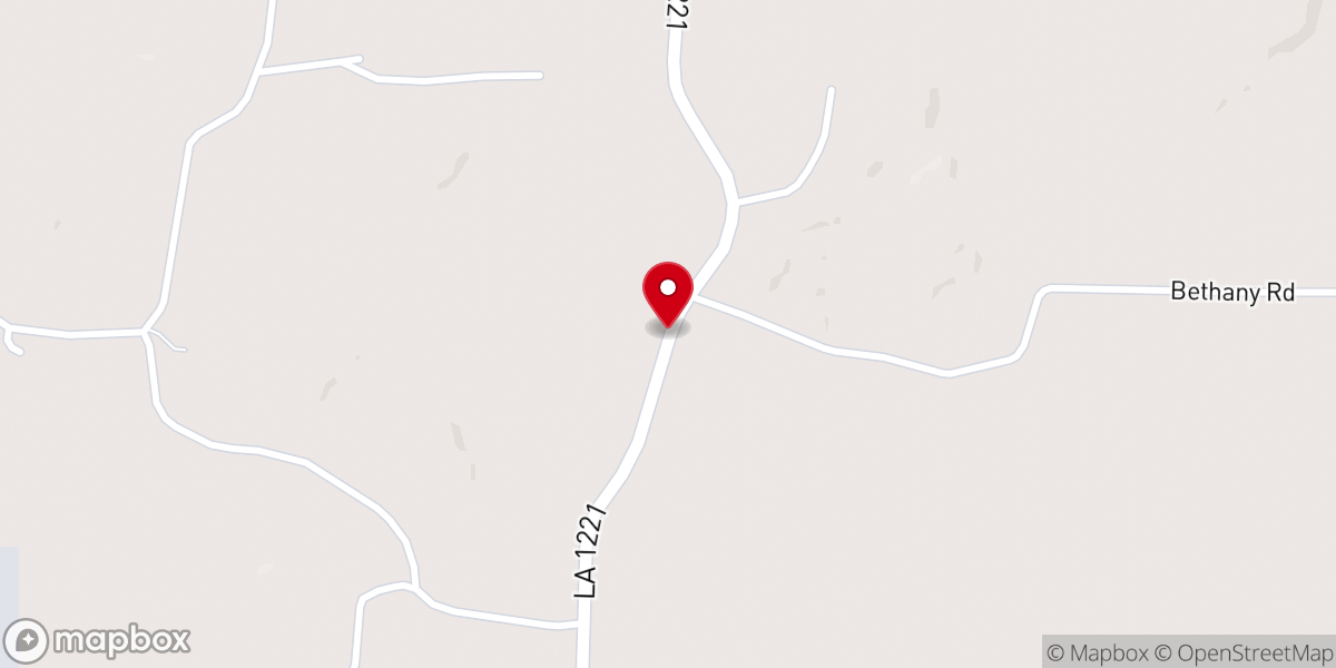 Map showing location of Jennings Chapel Methodist Church