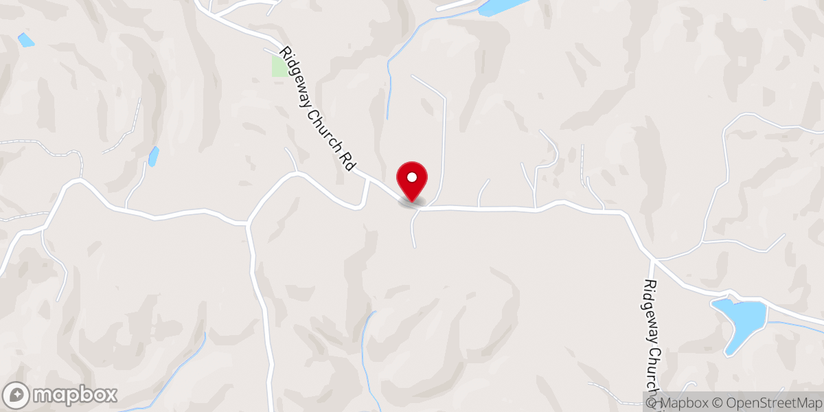 Map showing location of Ridgeway Church