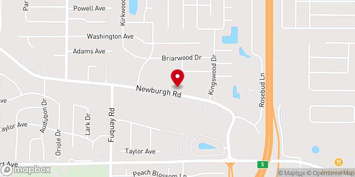 Map showing location of Church-The Nazarene Prsng