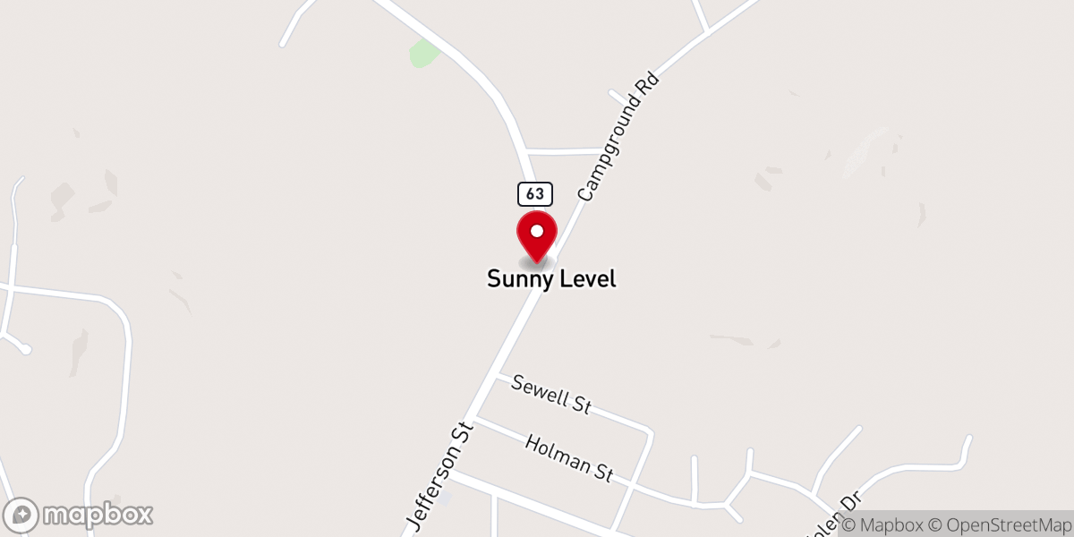 Map showing location of Promise Land Family Worship